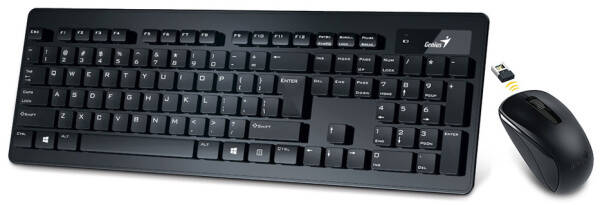 Klávesnice s myší Genius Slimstar 8005, CZ+SK černá

