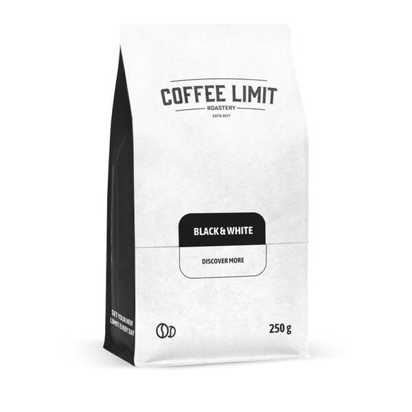 Káva zrnková COFFEE LIMIT Black & White 250 g 


