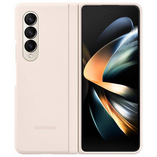 Kryt na mobil Samsung Galaxy Z Fold4 Slim Standing Cover béžový

