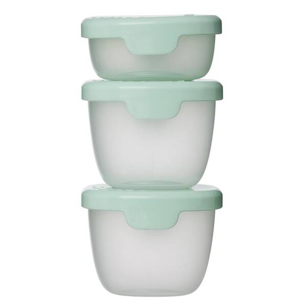 Sada potravinových dóz b.box Snack tubs 3 ks zelená

