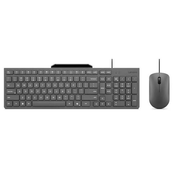Klávesnice s myší Lenovo 310 Wired Combo, CZ/SK šedá

