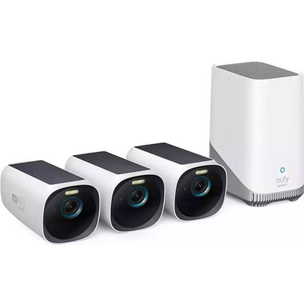 IP kamera Anker eufy S330 4K (3 ks + HomeBase 3) bílý

