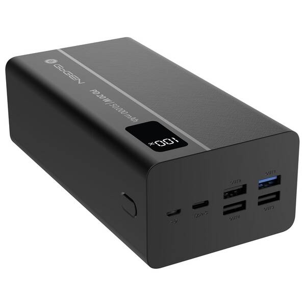 Powerbanka GoGEN PB500001 50000 mAh, USB-C PD 20W černá


