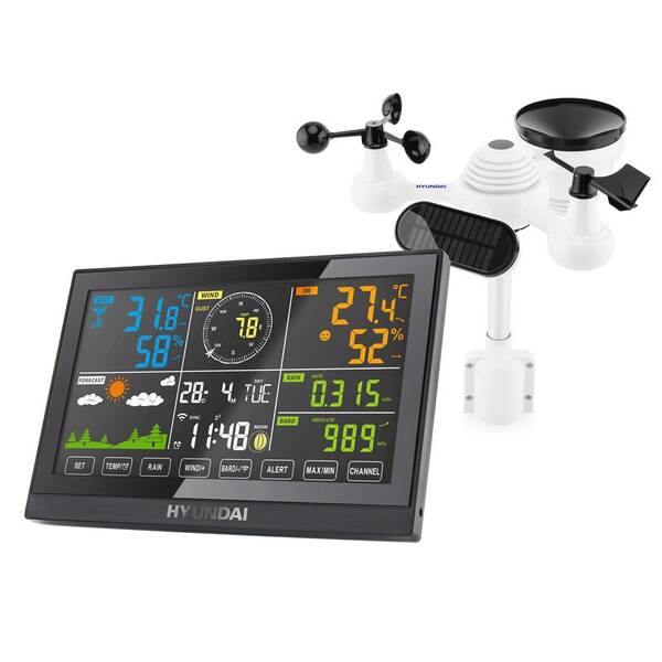 Meteorologická stanice Hyundai WSP 5200 WIFI černá

