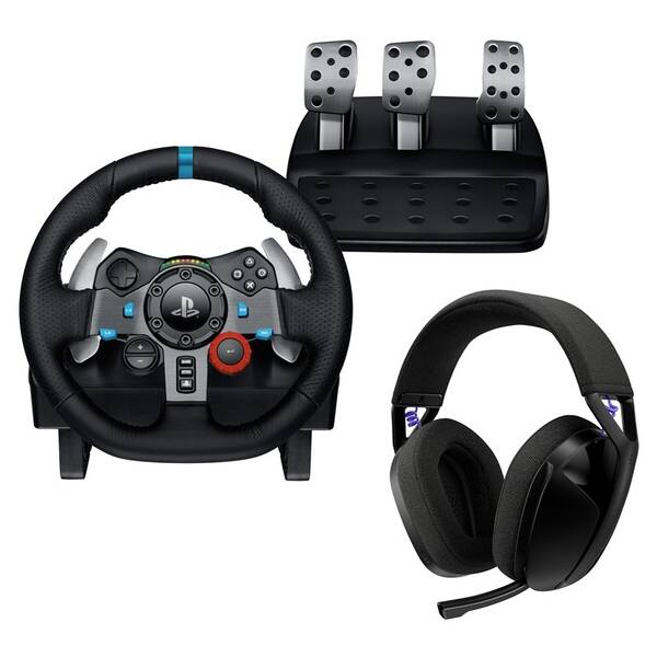 Volant Logitech G29 Driving Force PS5/PS4 + Headset G321 černý

