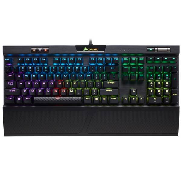 Klávesnice Corsair K70 RGB MK.2 Mechanical — Cherry MX Red, US černá

