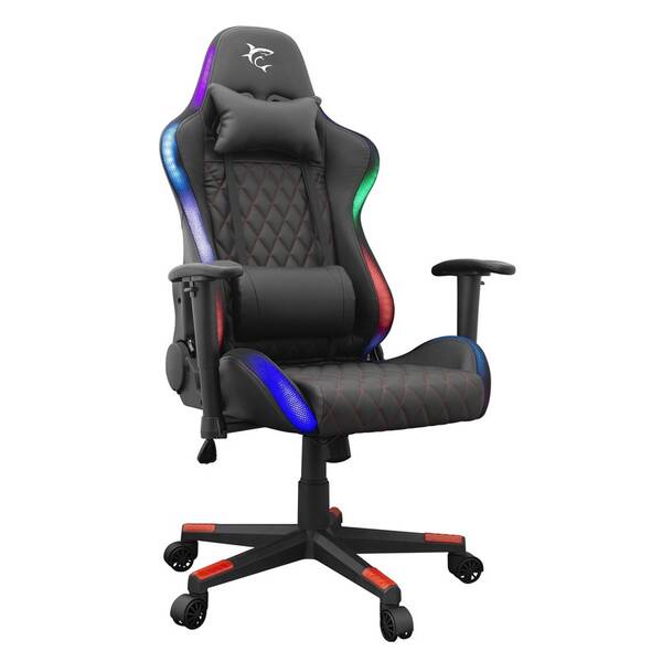 Herní židle White Shark THUNDERBOLT s RGB černá

