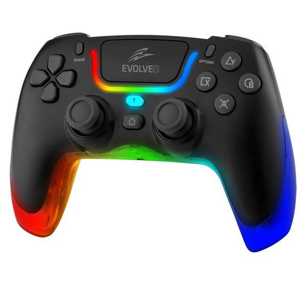 Gamepad Evolveo Ptero2, PC, PS3/4/5, iOS, Android, Switch černý

