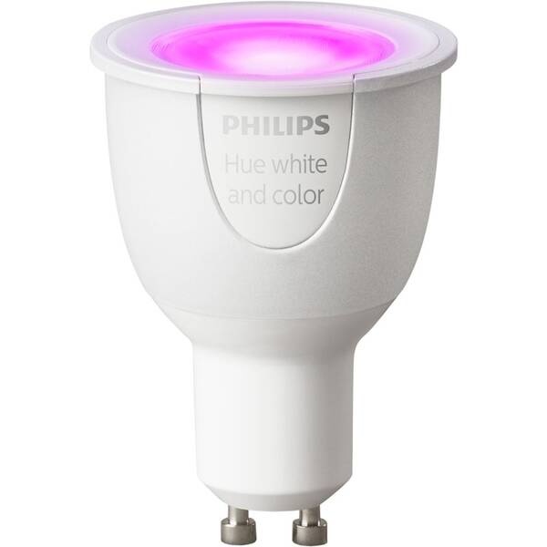 Žárovka LED Philips 6,5W, GU10, White and Color Ambiance 

