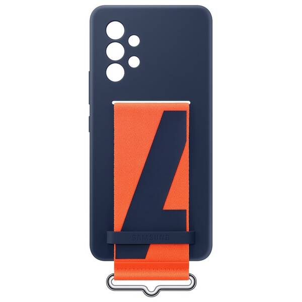 Kryt na mobil Samsung Silicone Cover s poutkem na Galaxy A53 5G modrý

