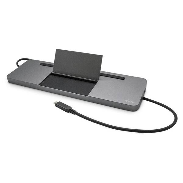 Dokovací stanice i-tec USB-C Metal Low Profile Triple Display, PD 85 W stříbrná

