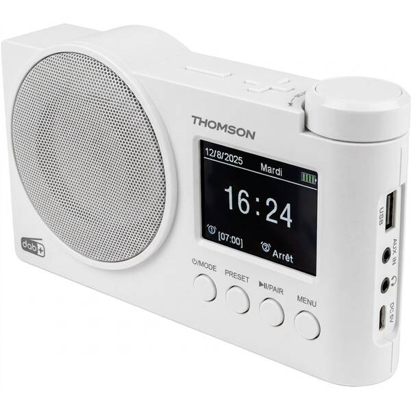 Radiopřijímač s DAB+ Thomson RT400DABBTWH bílý

