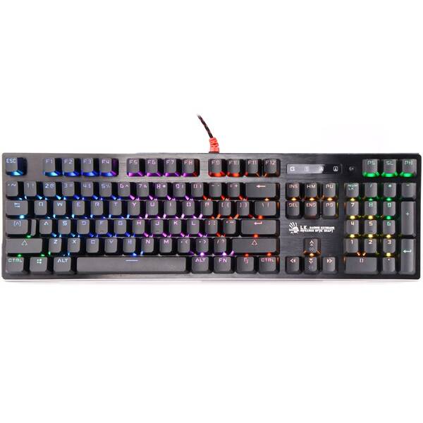 Klávesnice A4Tech Bloody B820R RGB, USB, CZ, RED SWITCH černá

