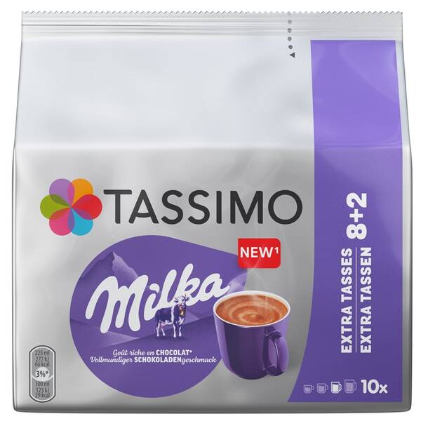 Kapsle pro espressa Tassimo Milka 8+2 porcí 160 g 

