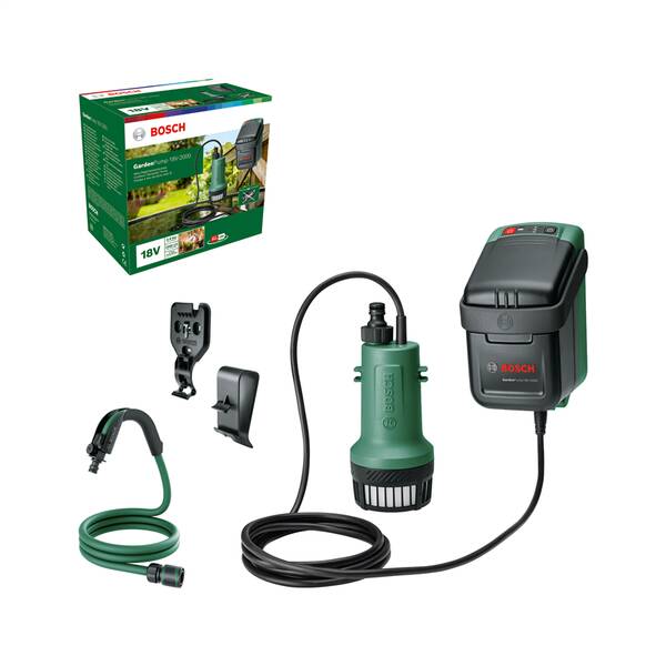 Sudové čerpadlo Bosch GardenPump 18V-2000 (bez baterie) 

