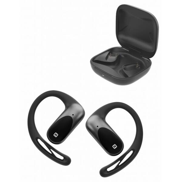 Sluchátka Swissten na běhání Open Ear černá

