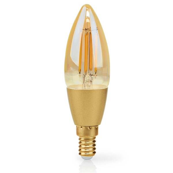 Chytrá žárovka Nedis SmartLife svíčka, Wi-Fi, E14, 470 lm, 4.9 W, Teplá Bílá 

