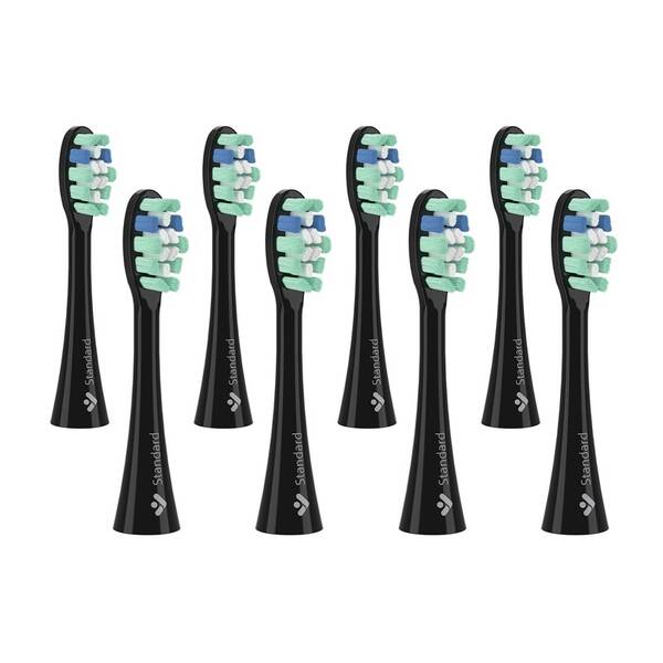 Náhradní hlavice TrueLife SonicBrush Clean-series heads Standard black 8 pack černá

