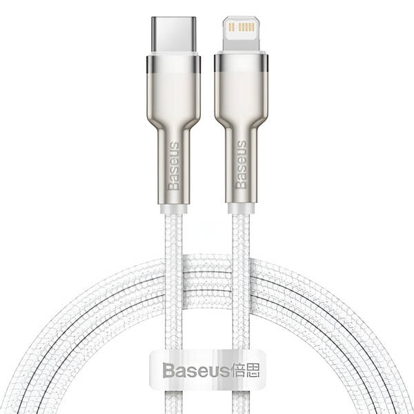 Kabel Baseus Cafule USB-C/Lightning PD 20W, 2m bílý

