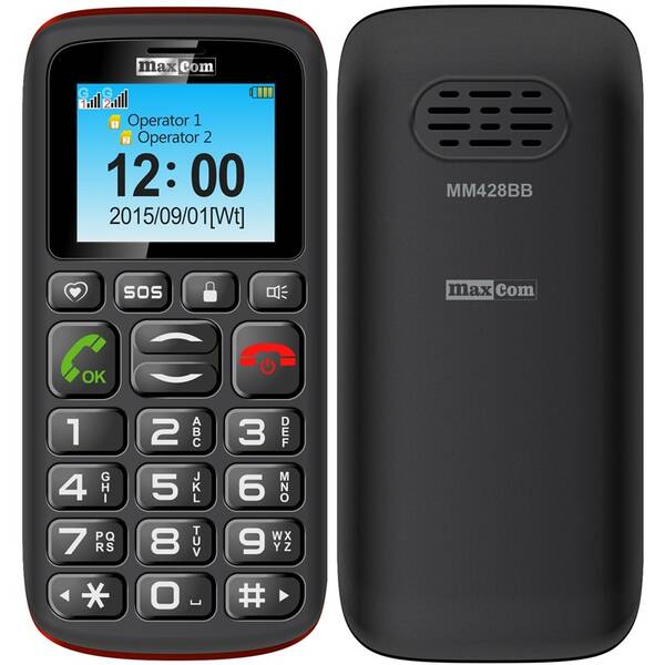 Mobilní telefon MaxCom MM428 černý

