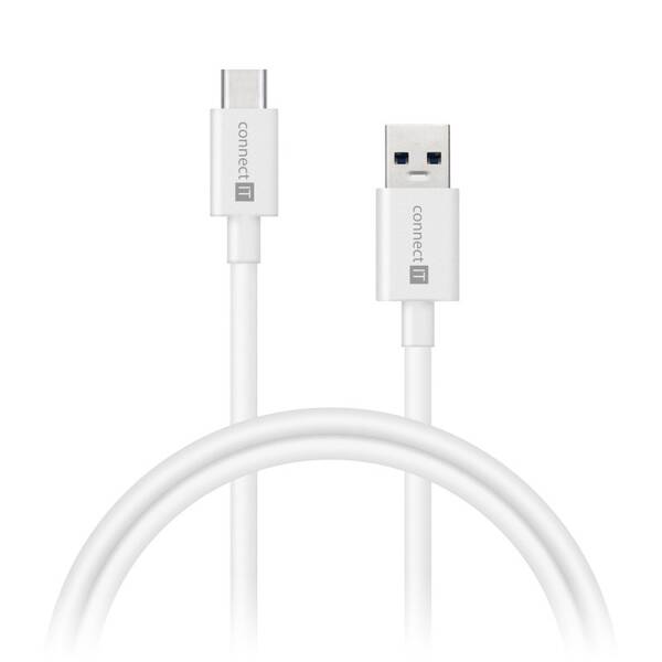 Kabel Connect IT USB/USB-C, 2 m bílý

