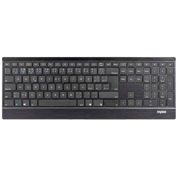 Klávesnice Rapoo E9500M, CZ+SK layout černá

