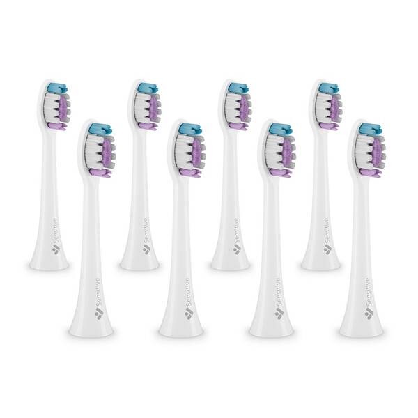 Náhradní hlavice TrueLife SonicBrush Clean-series heads Sensitive white 8 pack bílá

