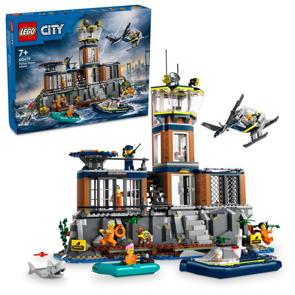 Stavebnice LEGO® City 60419 Policie a vězení na ostrově 

