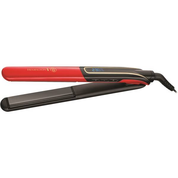 Žehlička na vlasy Remington S6755 Man Utd Sleek&CurlExp Straight černá/červená

