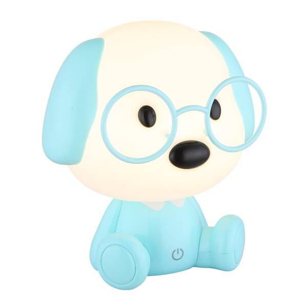 Stolní lampička GLOBO PUPPY 21761B bílá/modrá

