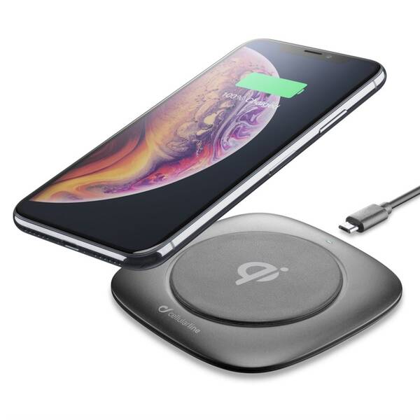 Bezdrátová nabíječka CellularLine Fast Charger Easy, max 10W černá

