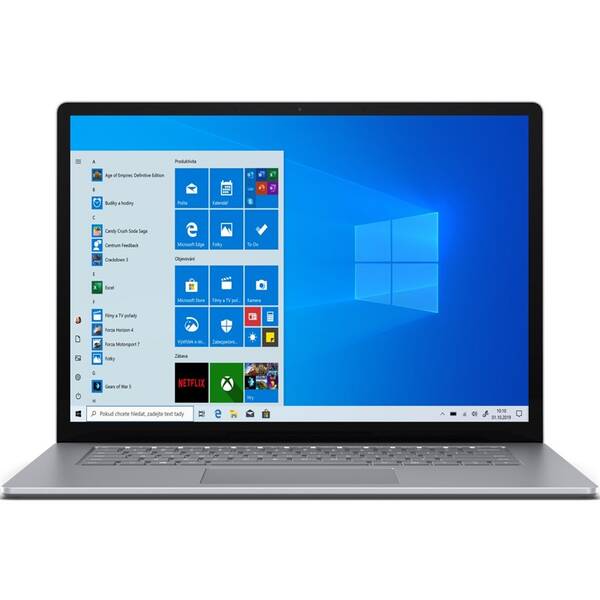 Notebook Microsoft 15" stříbrná barva
