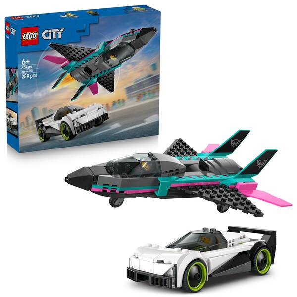 Stavebnice LEGO® City 60489 Tryskáč vs. auto 

