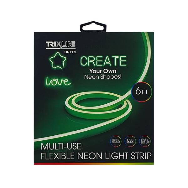 LED pásek Trixline TR-31N Flexibilní NEONOVÝ, 1,8m na USB zelený

