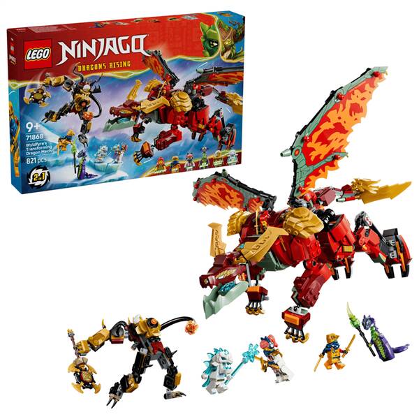 Stavebnice LEGO® NINJAGO® 71868 Wyldfyre a transformační dračí oblek 

