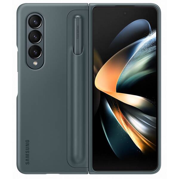 Kryt na mobil Samsung Galaxy Z Fold4 Back holder Pen Cover šedý

