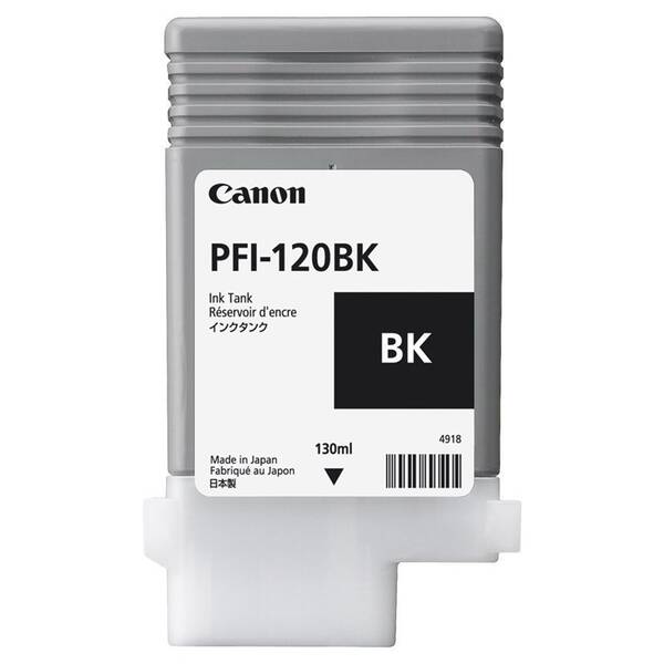Inkoustová náplň Canon PFI-120BK, 130 ml černá

