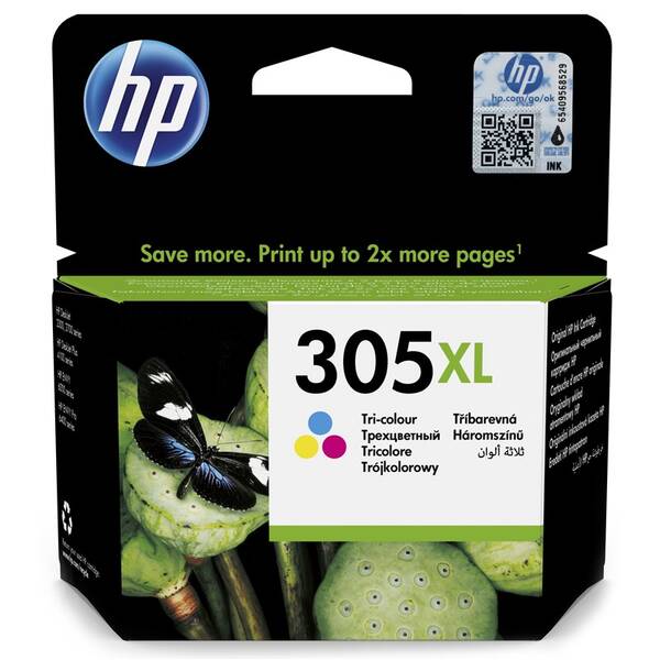 Inkoustová náplň HP 305XL, 200 stran vícebarevná

