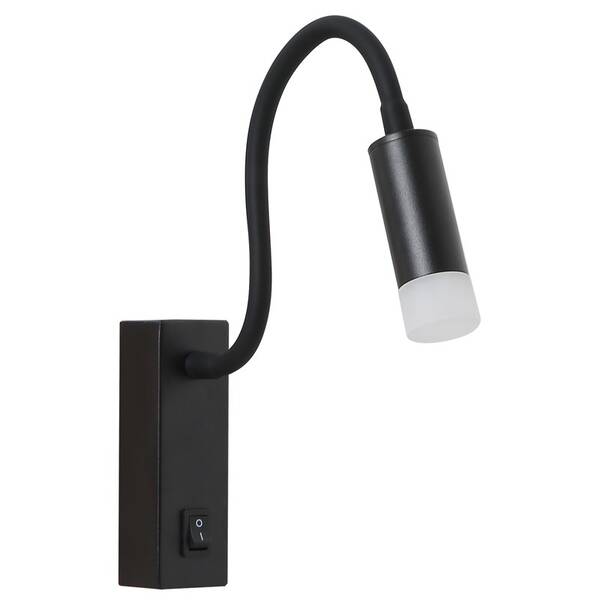 Nástěnné svítidlo IMMAX GOAL LED, vypínač, 3W černé

