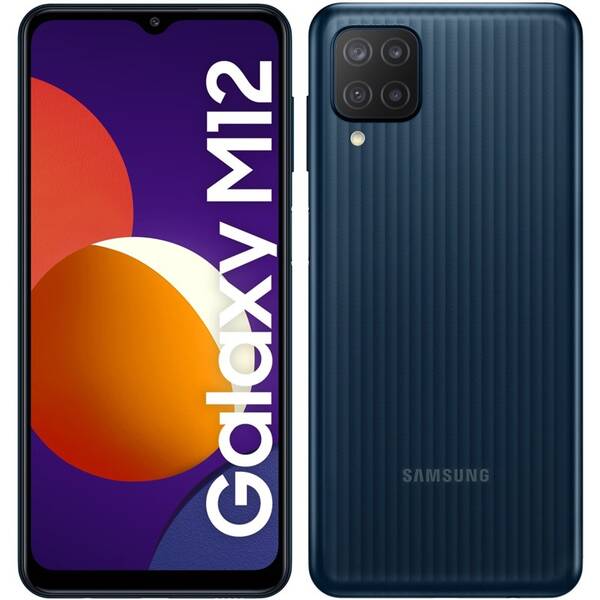 Mobilní telefon Samsung Galaxy M12 128 GB - ZÁNOVNÍ - 12 měsíců záruka černá barva
