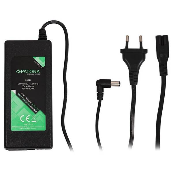 Napájecí adaptér PATONA pro notebooky HP, 19V, 4,74A, 90W, konektor 7,4x5mm+pin 


