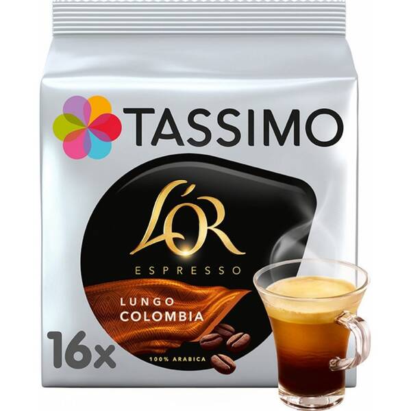 Kapsle pro espressa Tassimo L'or Lungo Colombia 110 g (16 ks) 

