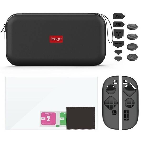 Herní set iPega SW2194P 9v1 Sport Pack Slim - Nintendo Switch 2 černá

