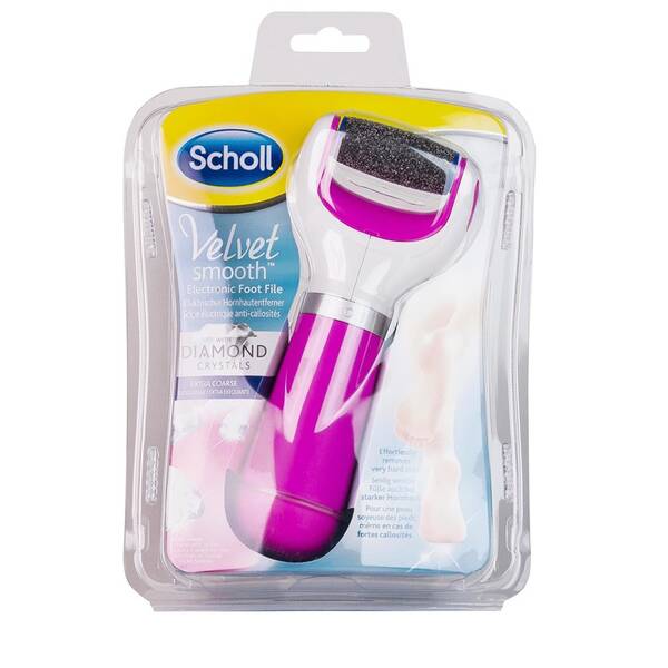 Elektrický pilník na chodidla Scholl Velvet Smooth růžový

