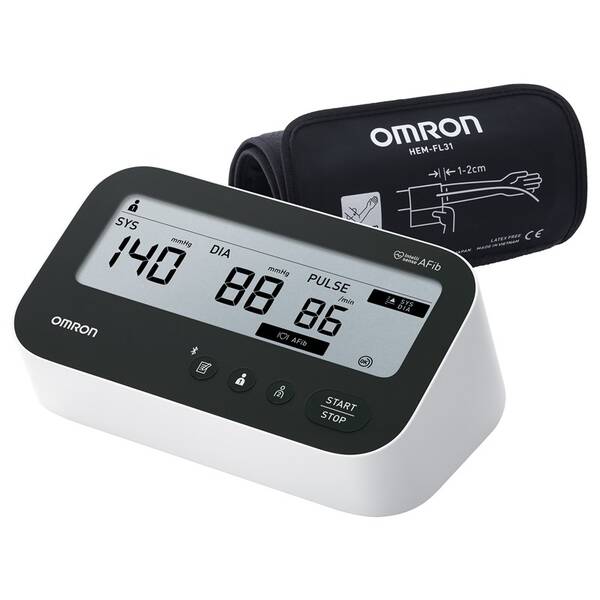 Tlakoměr na paži OMRON M4 Connect SMART černý/bílý

