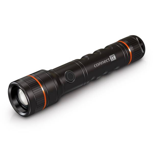 Svítilna Connect IT GLEAM 1000R LED, dobíjecí černá

