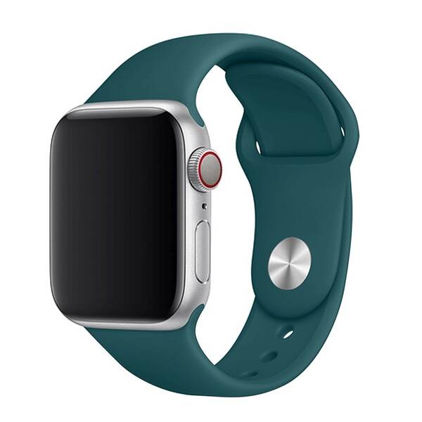 Řemínek FIXED Silicone Strap na Apple Watch 42/44/45/49 mm - tmavě zelený 

