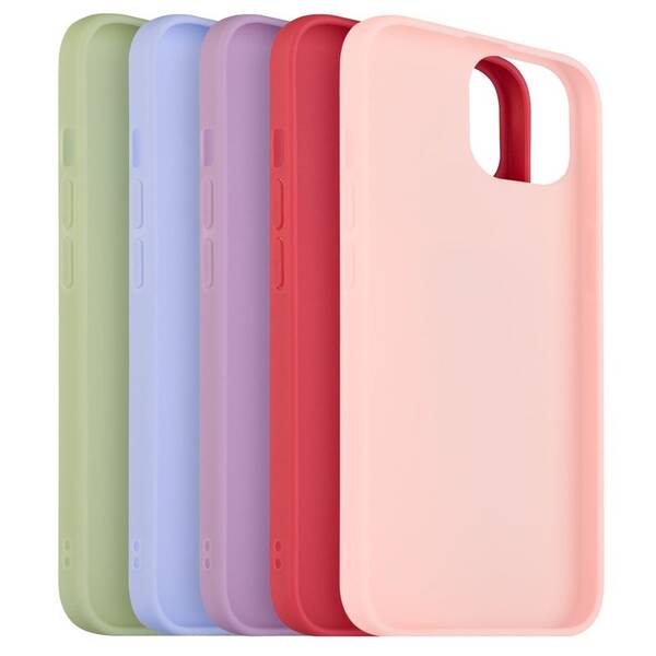 Set krytů na mobil FIXED Story na Apple iPhone 13 červený/modrý/zelený/růžový/fialový

