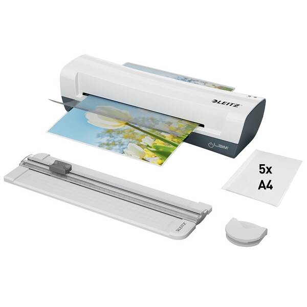 Laminátor Leitz iLAM Home A4 set 4v1 bílý

