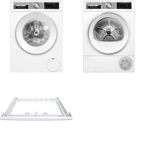Set výrobků Bosch WGG244F9BY + WQG24591BY + WTZ27410 bílý

